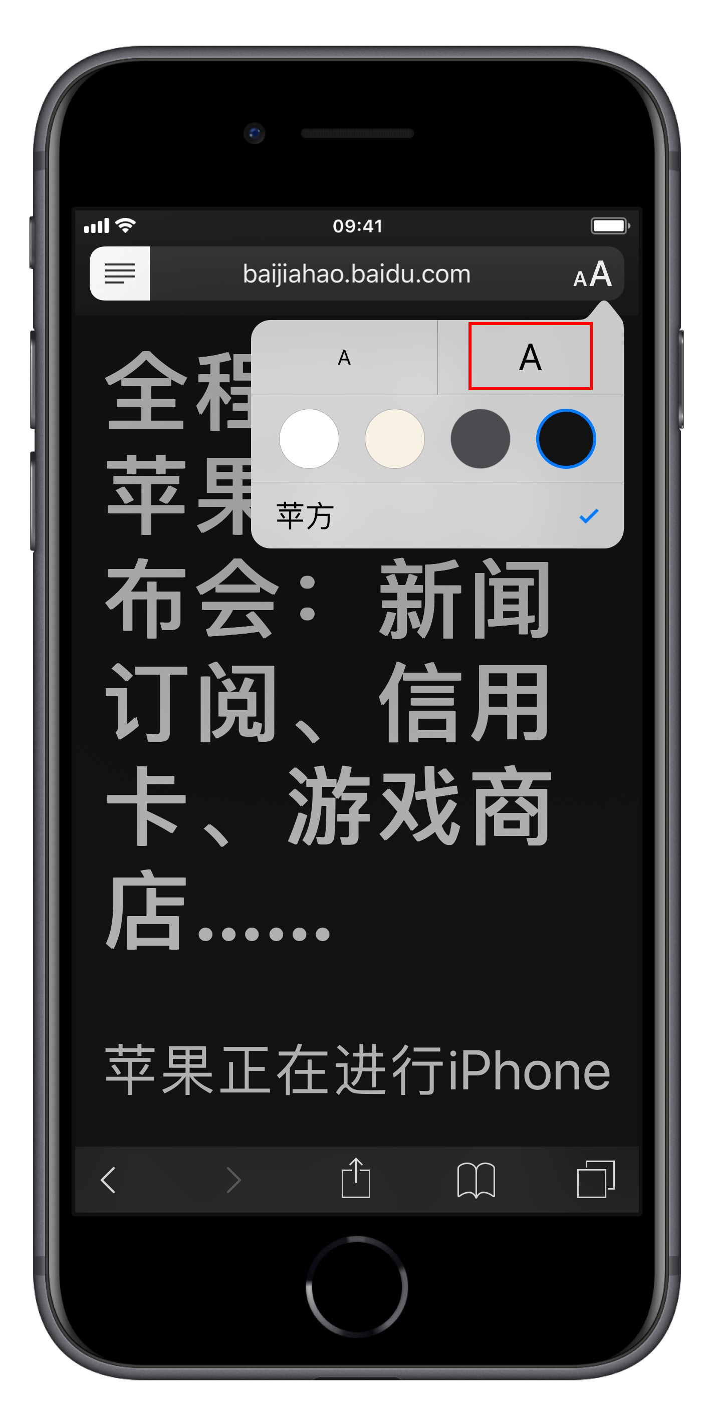 教你在 iPhone 上设置更大的字体