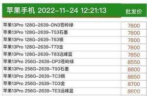 苹果13pro上市价格多少