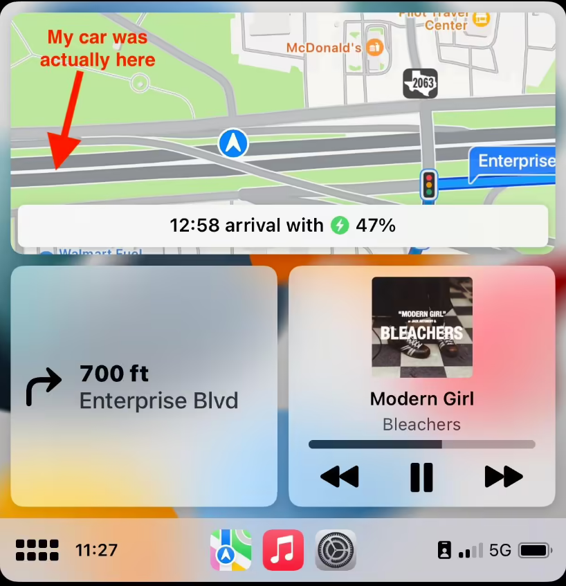 用户反馈：苹果 CarPlay 存在 GPS 功能故障，导航无法正常工作