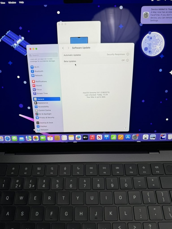 M3 MacBook Pro发货：用户发现系统不能OTA更新