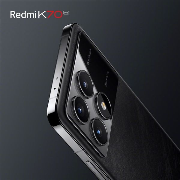 直边直屏！Redmi K70“墨羽”配色外观正式公布