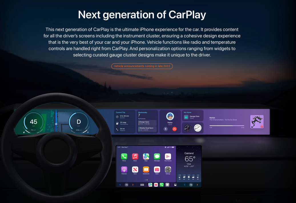 苹果新版 CarPlay 落地或遇挑战，仍未公布更多信息