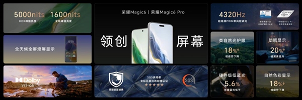 4399元起！荣耀Magic6系列发布：首发鸿燕卫星通信、1.8亿像素潜望长焦