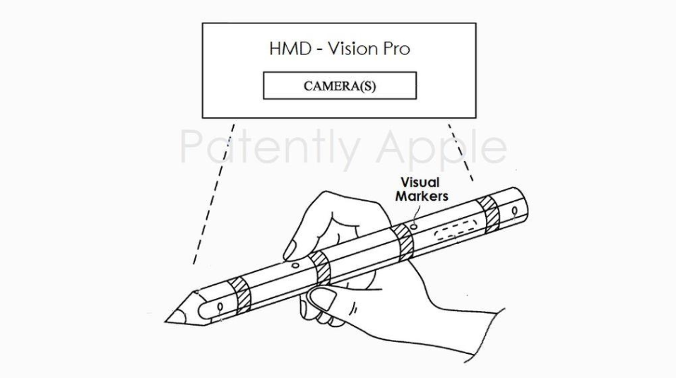 苹果笔状控制器专利曝光：配合 iPhone、Vision Pro 头显等设备使用