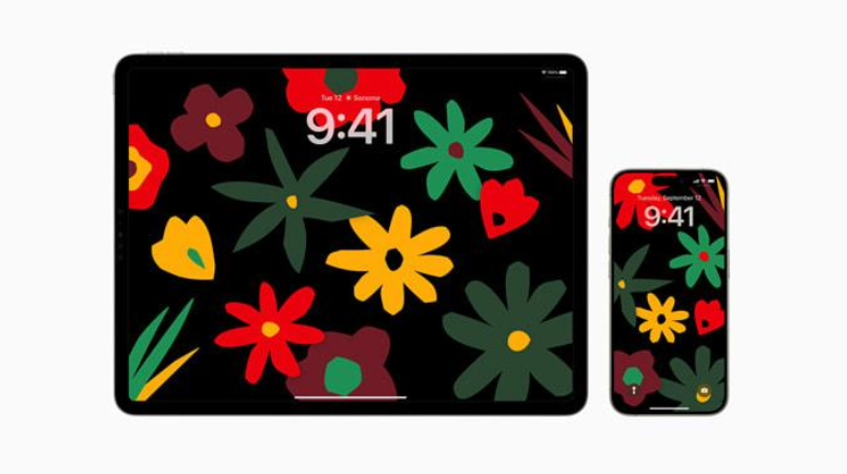 苹果发布全新主题“团结之花”：包括 Apple Watch 表带、表盘及 iOS 壁纸