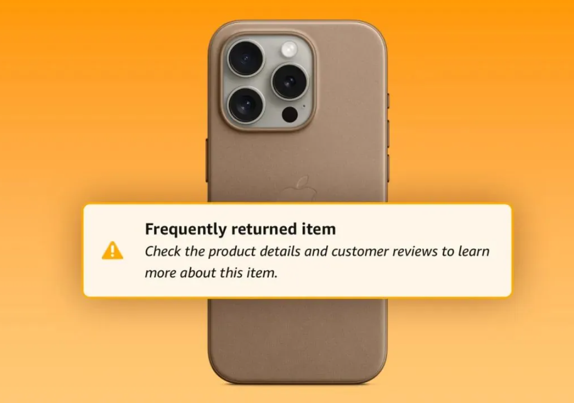 亚马逊给 iPhone 精织斜纹保护套增加标签，提示用户退货比例高