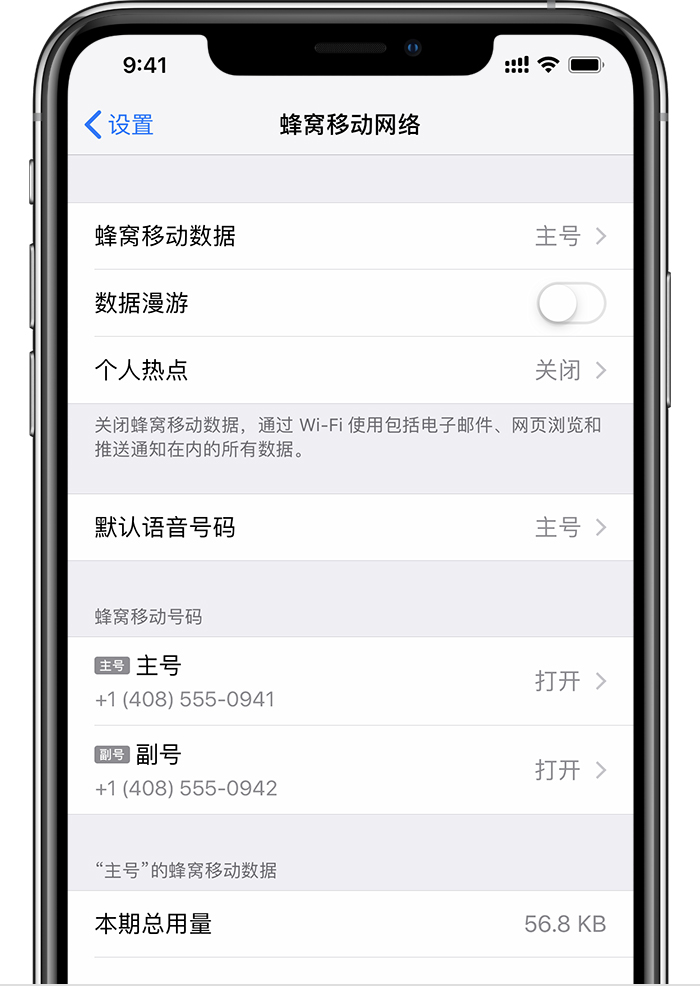 如何区分和设置 iPhone XS Max 的主卡和副卡？