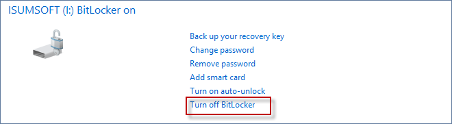 关闭 BitLocker