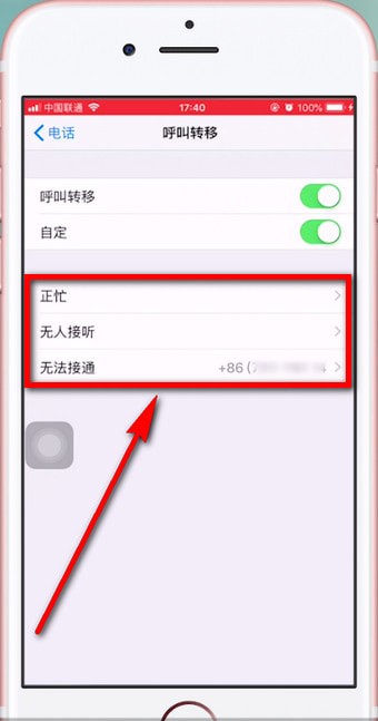 苹果手机中设置来电转移的详细操作步骤是什么