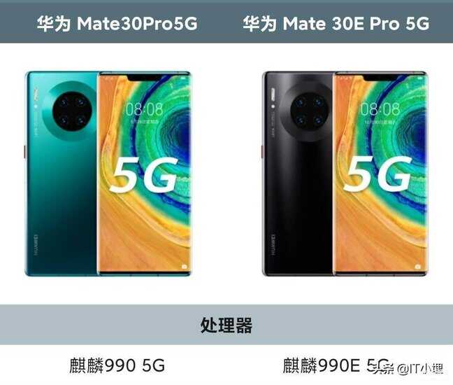 mate30e pro和mate30pro区别