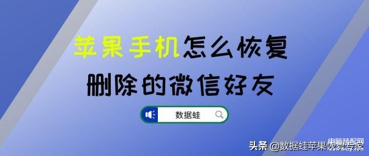 苹果手机怎么恢复删除的微信好友?