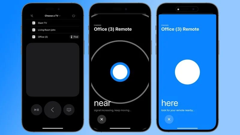  苹果 tvOS/iOS 17 系统支持通过 iPhone 寻找 Siri 遥控器