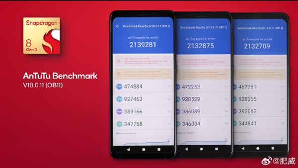 安兔兔超210万！高通骁龙8 Gen 3性能测试：GPU太强 碾压苹果A17 Pro