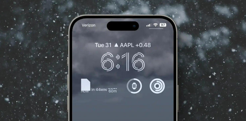 部分 iPhone 用户反馈天气小组件无法正常显示下雪图标