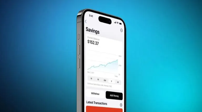 苹果调整 Apple Card 高收益储蓄账户：余额上限至 100 万美元