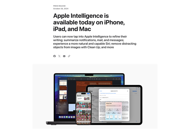 iPhone迈入AI时代！苹果Apple Intelligence功能盘点