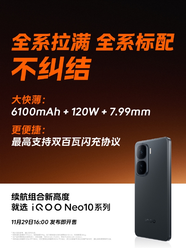 又大又快又薄！8mm内唯一兼顾6100mAh+120W快充手机出现