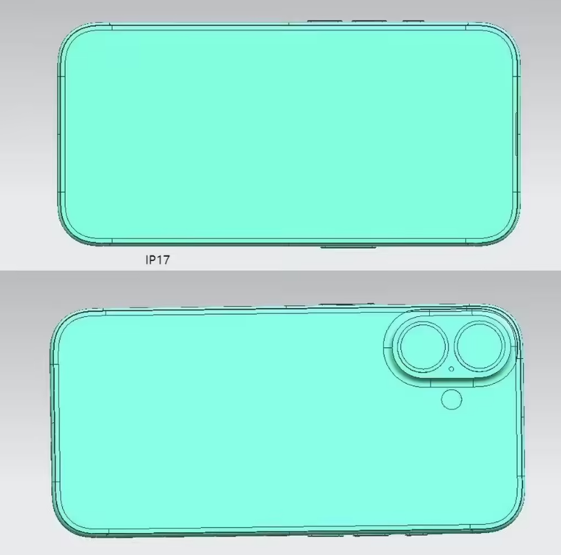 苹果 iPhone 17 系列全家福CAD 渲染图上线