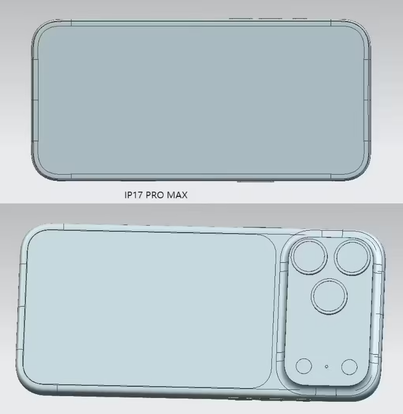 苹果 iPhone 17 系列全家福CAD 渲染图上线